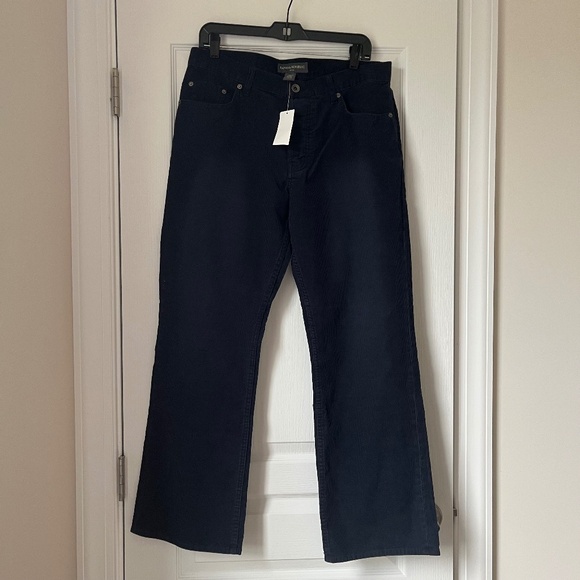 New Men’s Banana Republic 100% Cotton Pant Navy Size 33/30 - Picture 1 of 4